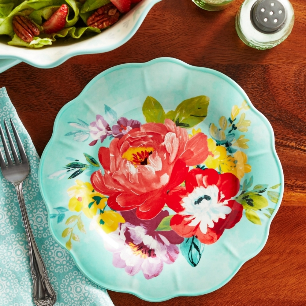 💕 4pk New Pioneer Woman Sweet Romance Blossoms  Salad Plates